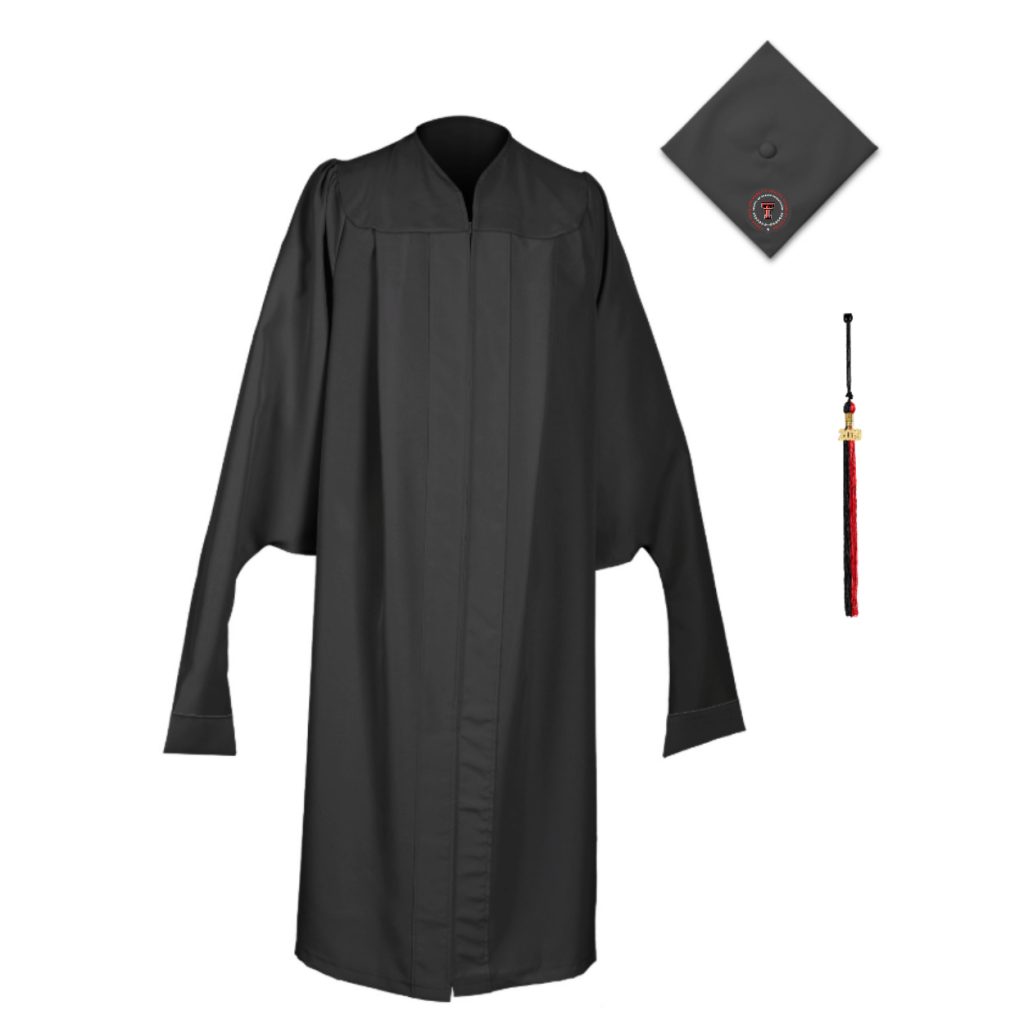 Master’s Cap, Gown & Tassel Package West Texas Graduation Services.
