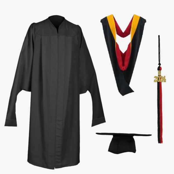 Master's Cap, Gown, Hood & Tassel Package