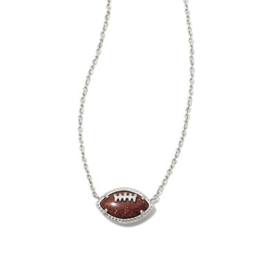 Football Silver Necklace