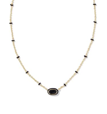 Mini Elisa Gold/Black Necklace